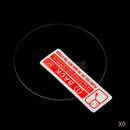 6x Full HD Coverage Round 35mm Dial Tempered Glass Screen Protector Shield