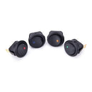 4x Waterproof ON/OFF Car 12V Round Rocker Dot Boat LED Light Toggle Switch LJ