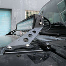 20 Inch LED Straight Light Bar Mounts Hood Mounting Bracket Fit for Jeep Wr