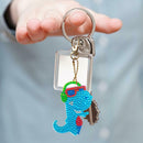 4pcs DIY Full Drill Special Shaped Diamond Painting Animals Bag Keychains