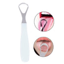Tongue Scraper Stainless Steel Oral Cleaner Medical Mouth BrushSiliconeHandle3C