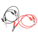 1Pair 40CM 5A Double Alligator Clip Clamp Test Booster Jumper Cable Red balck JR