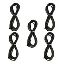 Replacement Jump Rope Cord Skipping Speed Rope Cable with End Caps Black