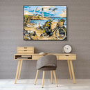 Painting By Numbers Kit DIY Seaside Scenery Canvas Oil Art Picture Craft