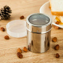 Stainless Steel Flour Sifter Icing Sugar Powder Tube Net Sieve Dredger Choc U4K6