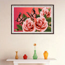 5D DIY Full Drill Diamond Painting Flowers Cross Stitch Mosaic Kit (WX087)