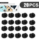20x Cable Drop Clip Desk Tidy Organiser Wire Cord Lead USB Charger Holder Fixer