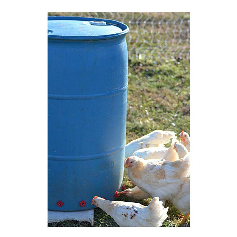 30 Pieces Automatic Poultry Nipples - 360 Degree Drinker Waterer for Chicken