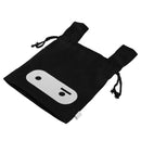 Portable Cloth Storage Bag Drawstring Makeup Pouch Holder Organizer(Black) A
