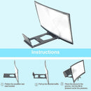 12 inch Curved Mobile Screen Amplifier Rack Movie Video Amplifying Holder