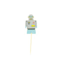 24pcs aviation robot rocket cake toppers favors cupcake toppers party decor AT3C