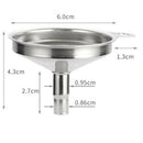 1pc Funnel Stainless Steel Filling Hip Flask Beer Liquid Oil Tools Small Mou Ew