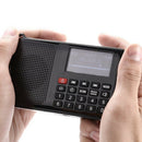 Solar Portable FM Pocket Radio Speaker Music Player with Flashlight,Sleep T P4U7