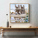 DIY Full Drill Diamond Painting Little Donkey Cross Stitch Embroidery Decor