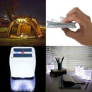 Foldable 10LED Solar Power Inflatable Tent Camping Light Recharge Emergency Lamp