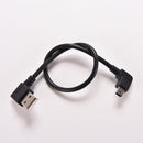 Portable USB 2.0 A Right male plug to Mini B 5P Right Angle Male plug Cablej Z