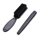Double End Men Beard Growth Pen Sideburn Shaping Pen Shaving Brush (Black)