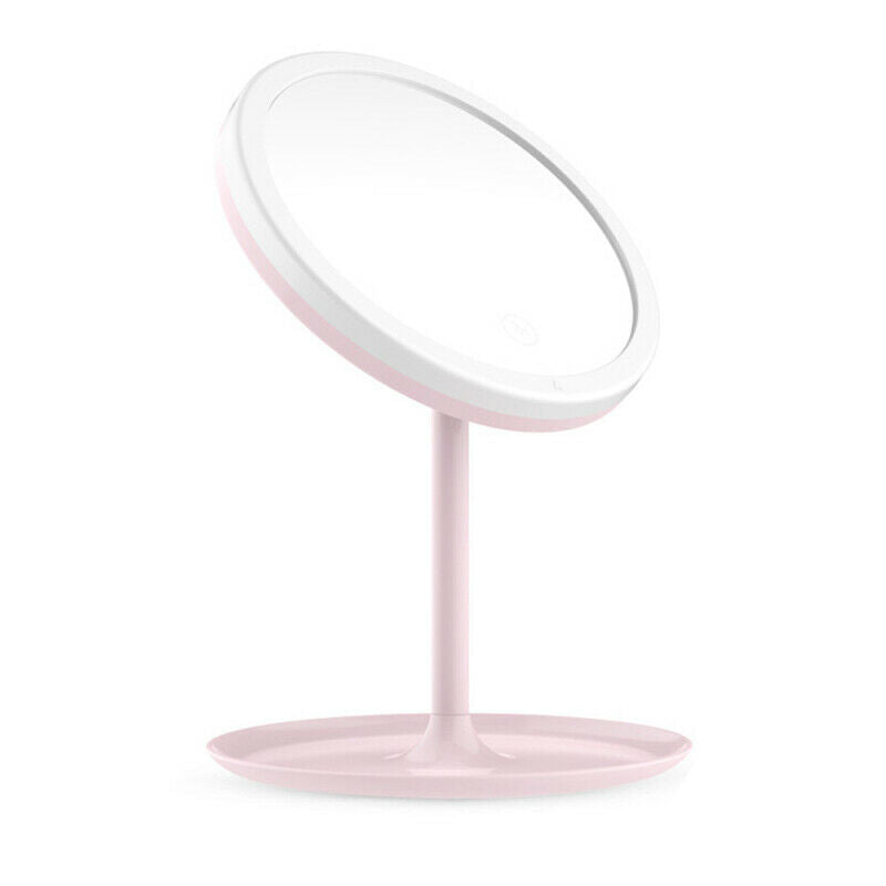 Dimmable LED Touch Makeup Mirror Tabletop Cosmetic Vanity light up Mirror White