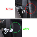 2x Luminous Safety Silicone Car Seat Belt Buckle Covers Clip Anti-Scratch Cover