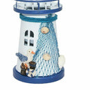 Deco Mediterranean Style Lighthouse Iron Candle LED Light House Decoration