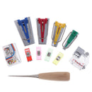 60pcs/Set Fabric Bias Binding Tape Maker Quilting Kit Binder Sewing Tool + S Gw