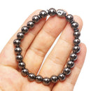 Magnetic Bracelet Skeleton Beads Hematite Stone Health Care Jewel OZ