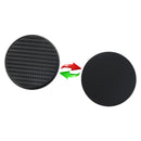 2* Black Universal Car Vehicle Water Cup Slot Non-Slip Carbon Fiber Look Mat