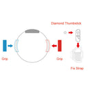 6pcs Leg Strap Ring-Con Grips Thumstick Cap Fit for Yoga Nintend Switch Joy-Con