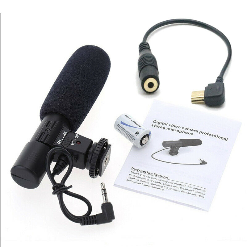 3.5MM Stereo Microphone Audio Adapter Kit Video Recording for DJI OSMO Action