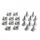 50pcs M5x20mm Carbon Steel Screws and Cage Nuts for Server Rack Cabinet