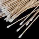 100Pcs Medical Swabs 6'' Long Wood Handle Sturdy Cotton Applicator Swab Q-tip