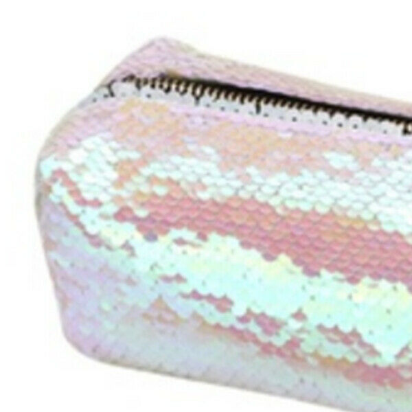 DIY Double Color Sequins Glitter Handbag Pencil Case Cosmetic Bag Makeup Po A6J8