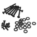 Durable Metal Water Cooling Radiator Screw Kit Black  Hydro Series