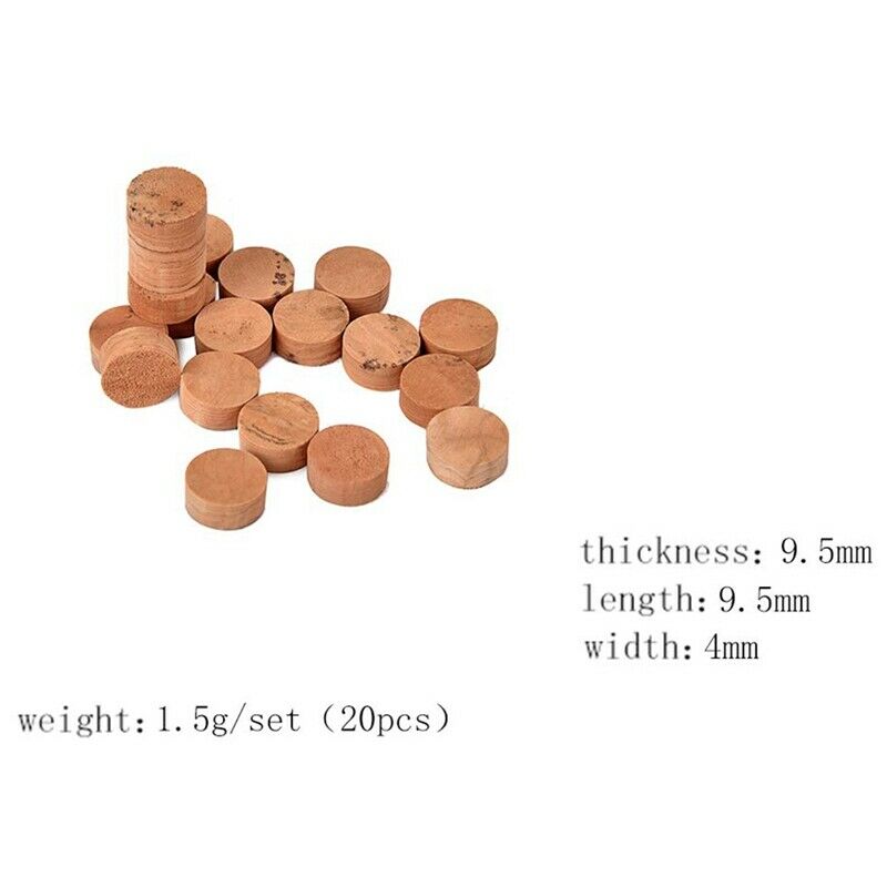 20Pcs Saxophone Cork Mats Trumpet Cornet Water Key Spit Value Cork Pads For