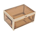 Cosmetics Storage Box Display Bonsai Holder Flowerpot with Lid for Ring Earring
