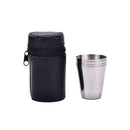4X 30ml stainless steel outdoor camping mini cup mug drinking with serving ME