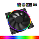 12cm RGB LED Light PC Cooling Fan 4Pin Computer Case Chassis Fan Cooler Radiator
