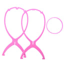 New Stand Holder Folding Stable Durable Wig Hair Hat Cap Display Tool - PinkV1V2