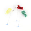 1PC Funny Interactive Cat Pet Toys Multicolored sucker with spring plush mouse |
