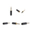 5PC 3.5mm 1/8" Male Jack Mini Black Audio Plug Male Stereo Adaptor DIY Soldering