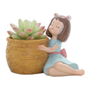 2pcs Cute Succulent Planter Pots Pot Container Desk Home Decor Ornaments