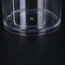 1pc acrylic organizer box round container storage make up cotton pad box   Z