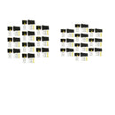 20 Kits 3 4 Pin Sealed IP68 Electrical Wire Connector Plug 1.5mm Terminal