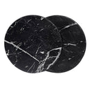 Coasters for Drinks 6-Piece with Holder,Marble Black Round Cup Mat Pad Set  X8F9