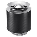 New 3 Inch 76Mm Inlet/5 Inch Carbon Fiber Hi-Flow Air Filter for Cold Air/S