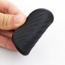 2Pcs Black Car Auto Water Cup Slot Non-Slip Carbon Fiber Look Mat Accessories