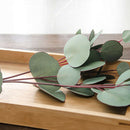 Single Branch Artificial Silk Eucalyptus Leaves Wedding Bouquet Photo Props