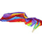 Handmade Women Quality Belly Dance Fan Dance 100% Real Silk Veil Rainbow Co E4N6