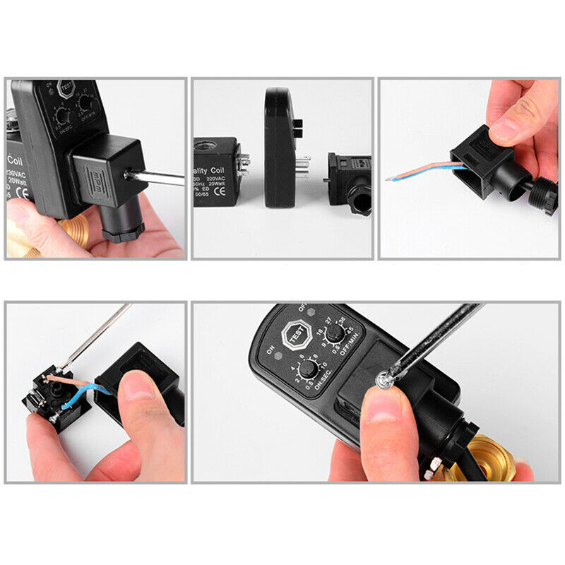 1/2 Inch Dn15 Electric Timer Auto Water Valve Solenoid Electronic Drain Val