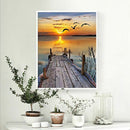 5d diamond embroidery sunset scenery diamond Arts cross stitch diy diamond